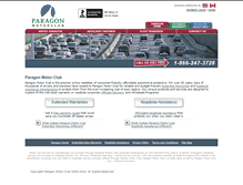 Tablet Screenshot of paragonmotorclub.com